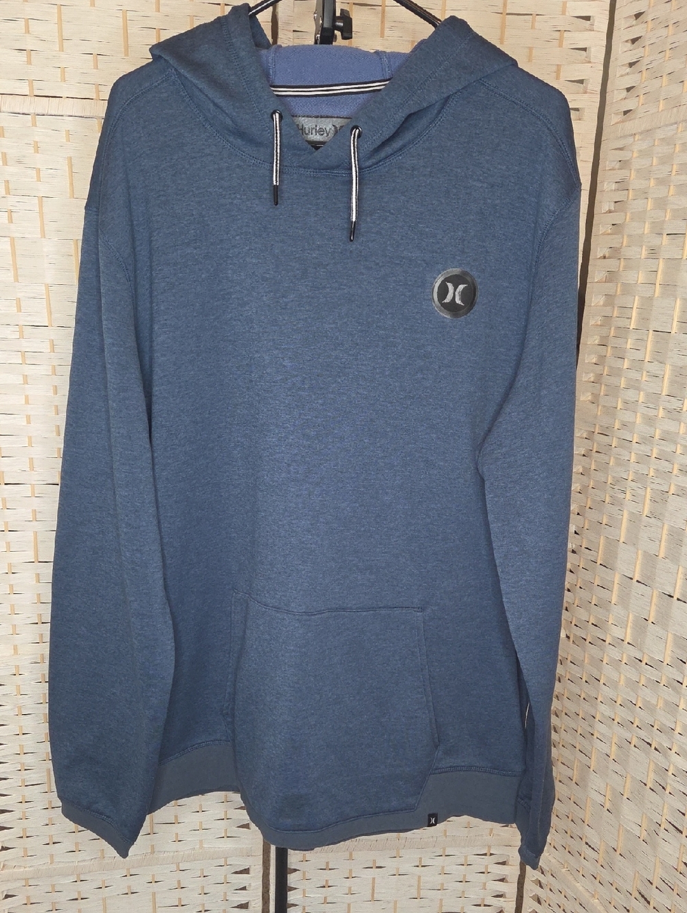 Hurley Men's Heather Navy Pullover Hoodie